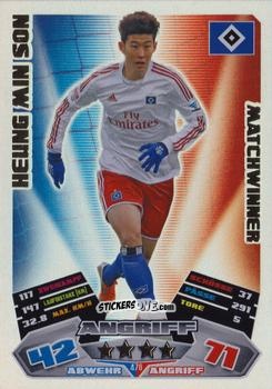 Cromo Heung Min Son - German Football Bundesliga 2012-2013. Match Attax n. 476 - Topps