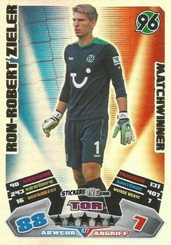 Cromo Ron-Robert Zieler - German Football Bundesliga 2012-2013. Match Attax n. 477 - Topps