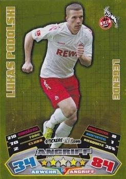 Cromo Lukas Podolski - German Football Bundesliga 2012-2013. Match Attax n. 515 - Topps
