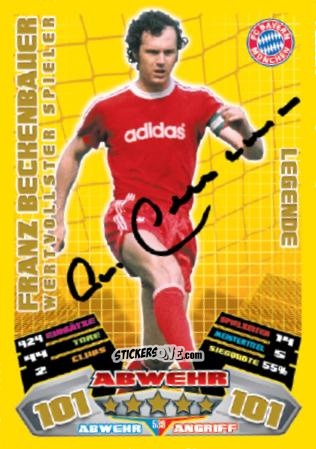 Figurina Franz Beckenbauer - German Football Bundesliga 2012-2013. Match Attax n. 539a - Topps