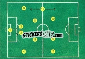 Sticker Modulo 4-2-4 - Coppa Del Mondo 1966
 n. 5 - EPOCA