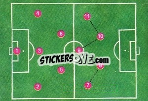 Sticker Modulo a M - Coppa Del Mondo 1966
 n. 4 - EPOCA