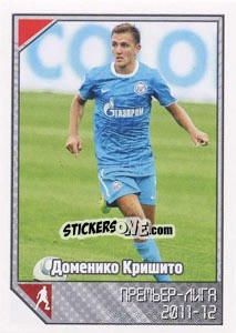 Sticker Доменико Кришито / Domenico Criscito - Russian Football Premier League 2012-2013 n. 8 - Panini