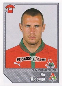 Figurina Ян Дюрица / Jan Durica - Russian Football Premier League 2012-2013 - Panini