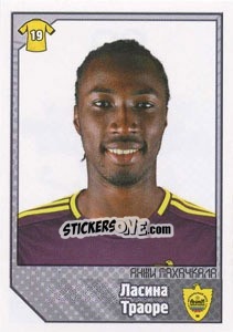 Sticker Ласина Траоре / Lacina Traoré - Russian Football Premier League 2012-2013 - Panini