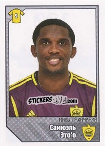 Sticker Самюэль Это’о / Samuel Eto'o - Russian Football Premier League 2012-2013 n. 100 - Panini