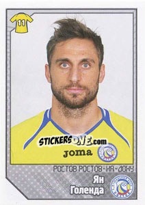 Figurina Ян Голенда / Jan Holenda - Russian Football Premier League 2012-2013 n. 324 - Panini