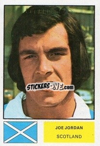 Sticker Joe Jordan - World Cup 1974
 n. 187 - FKS
