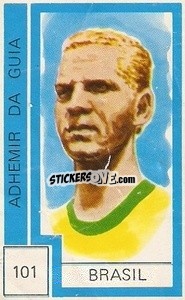 Sticker Adhemir Da Guia - Campeonato Mundial de Futbol 1974
 - Cromo Crom