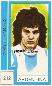 Sticker Angel Bargas - Campeonato Mundial de Futbol 1974
 - Cromo Crom