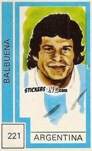Sticker Balbuena - Campeonato Mundial de Futbol 1974
 n. 221 - Cromo Crom