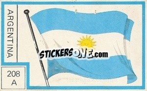 Sticker Bandera - Campeonato Mundial de Futbol 1974
 n. 208A - Cromo Crom