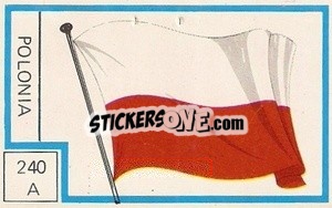 Sticker Bandera - Campeonato Mundial de Futbol 1974
 n. 240A - Cromo Crom