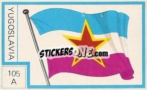 Sticker Bandera - Campeonato Mundial de Futbol 1974
 n. 105A - Cromo Crom