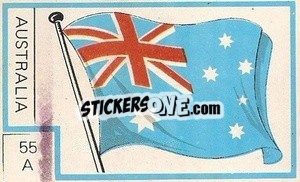Sticker Bandera - Campeonato Mundial de Futbol 1974
 n. 55A - Cromo Crom