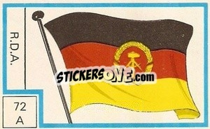 Sticker Bandera - Campeonato Mundial de Futbol 1974
 n. 72A - Cromo Crom