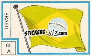 Sticker Bandera - Campeonato Mundial de Futbol 1974
 n. 85A - Cromo Crom