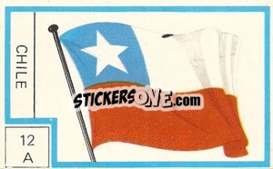 Sticker Bandera - Campeonato Mundial de Futbol 1974
 n. 12A - Cromo Crom