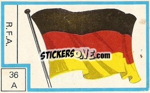 Sticker Bandera - Campeonato Mundial de Futbol 1974
 n. 36A - Cromo Crom