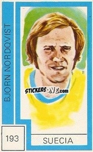Sticker Bjorn Nordqvist - Campeonato Mundial de Futbol 1974
 - Cromo Crom