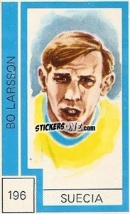 Sticker Bo Larsson - Campeonato Mundial de Futbol 1974
 - Cromo Crom