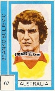 Figurina Branko Buljevic - Campeonato Mundial de Futbol 1974
 - Cromo Crom