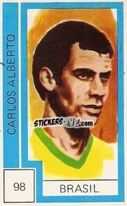 Sticker Carlos Alberto - Campeonato Mundial de Futbol 1974
 n. 98 - Cromo Crom