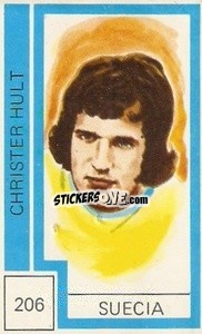 Sticker Christer Hult - Campeonato Mundial de Futbol 1974
 n. 206 - Cromo Crom