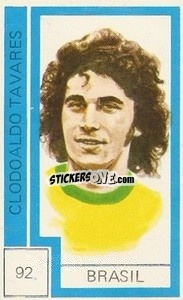 Figurina Clodoaldo Tavares - Campeonato Mundial de Futbol 1974
 n. 92 - Cromo Crom