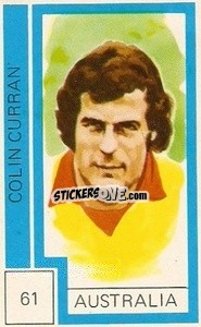 Sticker Colin Curran - Campeonato Mundial de Futbol 1974
 - Cromo Crom