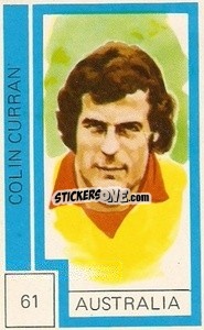 Sticker Colin Curran - Campeonato Mundial de Futbol 1974
 n. 61 - Cromo Crom