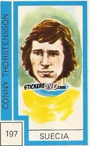 Sticker Conny Thorstensson - Campeonato Mundial de Futbol 1974
 n. 197 - Cromo Crom