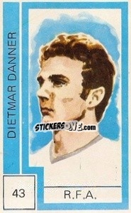 Sticker Dietmar Danner - Campeonato Mundial de Futbol 1974
 - Cromo Crom