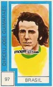 Sticker Dirceu Jose Guimaraes - Campeonato Mundial de Futbol 1974
 n. 97 - Cromo Crom