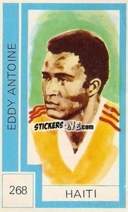Sticker Eddy Antoine - Campeonato Mundial de Futbol 1974
 n. 268 - Cromo Crom