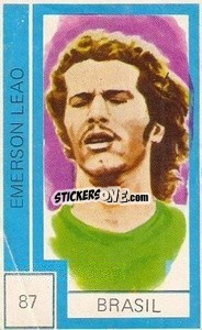 Sticker Emerson Leao - Campeonato Mundial de Futbol 1974
 n. 87 - Cromo Crom