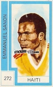Sticker Emmanuel Sanon - Campeonato Mundial de Futbol 1974
 n. 272 - Cromo Crom
