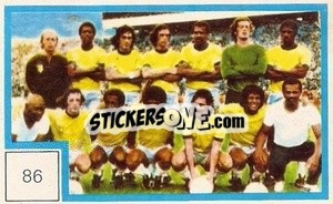 Sticker Equipo - Campeonato Mundial de Futbol 1974
 n. 86 - Cromo Crom
