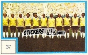 Sticker Equipo - Campeonato Mundial de Futbol 1974
 n. 37 - Cromo Crom