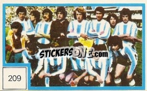 Sticker Equipo - Campeonato Mundial de Futbol 1974
 n. 209 - Cromo Crom