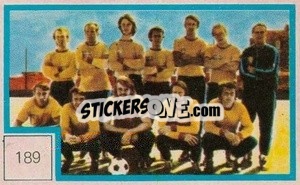 Sticker Equipo - Campeonato Mundial de Futbol 1974
 n. 189 - Cromo Crom