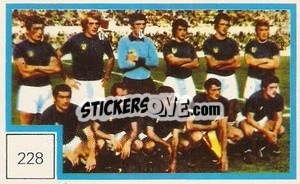 Sticker Equipo - Campeonato Mundial de Futbol 1974
 n. 228 - Cromo Crom