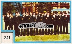 Sticker Equipo - Campeonato Mundial de Futbol 1974
 n. 241 - Cromo Crom
