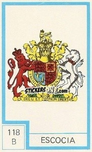 Sticker Escudo - Campeonato Mundial de Futbol 1974
 n. 118B - Cromo Crom