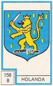 Sticker Escudo - Campeonato Mundial de Futbol 1974
 n. 158B - Cromo Crom