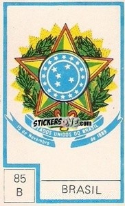 Sticker Escudo - Campeonato Mundial de Futbol 1974
 n. 85B - Cromo Crom