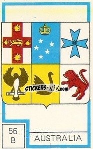 Sticker Escudo - Campeonato Mundial de Futbol 1974
 n. 55B - Cromo Crom