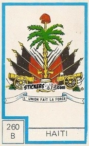 Cromo Escudo - Campeonato Mundial de Futbol 1974
 n. 260B - Cromo Crom