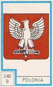 Sticker Escudo - Campeonato Mundial de Futbol 1974
 n. 240B - Cromo Crom