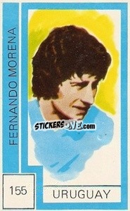 Cromo Fernando Morena - Campeonato Mundial de Futbol 1974
 n. 155 - Cromo Crom